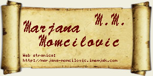 Marjana Momčilović vizit kartica